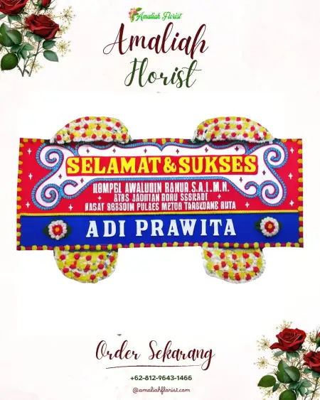 Papan Bunga Ucapan Selamat Timbang Deli